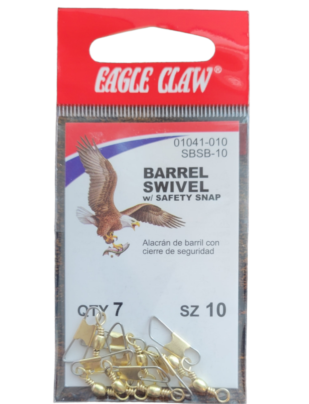 Eagle Claw Barrel Swivel with Safety snap